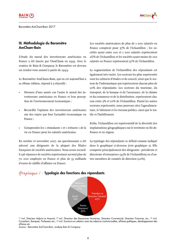 Baromètre AmCham-Bain | Report | 2017 - Page 6